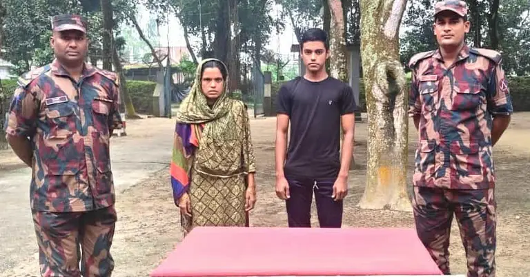 আটককৃত মা ও ছেলে